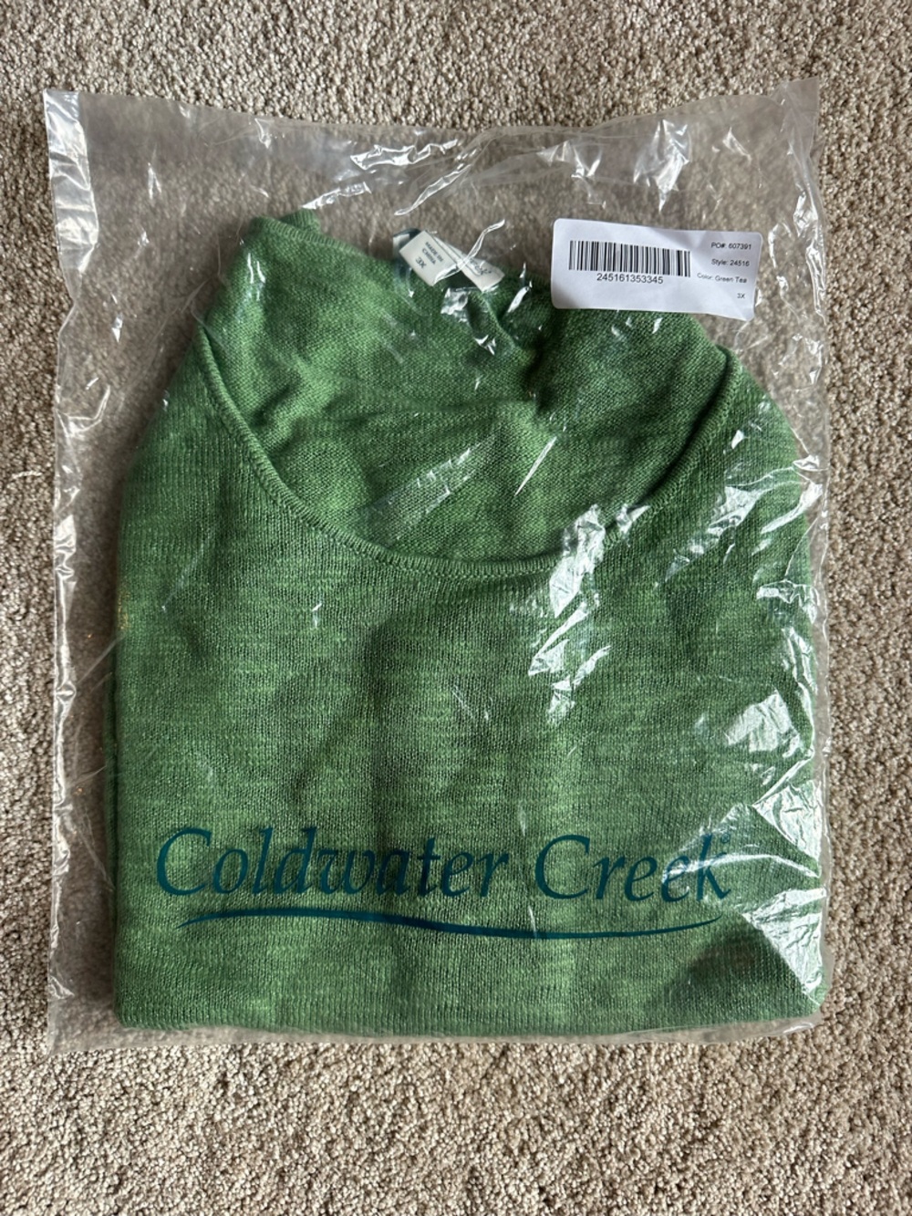 Coldwater Creek Green Tank Top